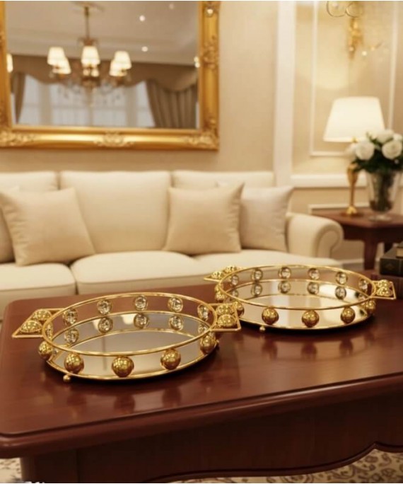 ZEYVE BONCUK YÖV. 2-PLACE TRAY 32x28x5-37x33x5cm